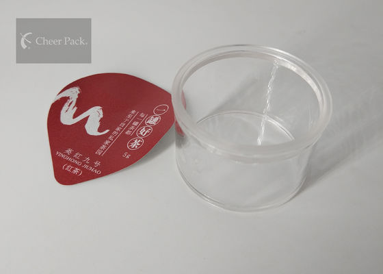 Chiaro piccolo chiaro colore trasparente materiale rotondo del commestibile dei recipienti di plastica