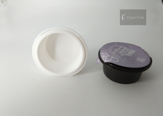 pacchetto di plastica di ricetta della capsula 23ml per l'imballaggio della salsa, colore nero/bianco