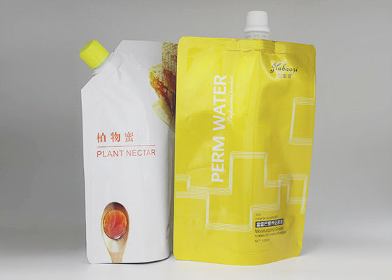 Di plastica liquidi del di alluminio gettati stanno sui sacchetti con Logo For Juice Milk su ordinazione