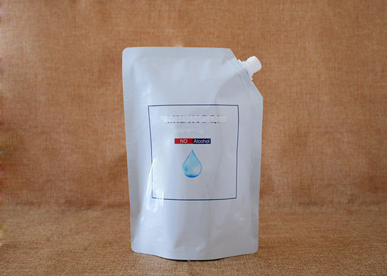 Doypack riutilizzabile stampato abitudine della chiara bevanda a chiusura lampo con il becco di 15mm
