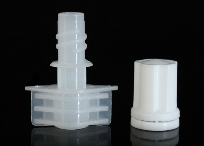 i cappucci di plastica del becco di colore blu di calibro di 5mm per cura di pelle Doypack/sacchetto degli alimenti per bambini completa