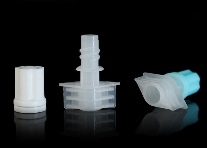i cappucci di plastica del becco di colore blu di calibro di 5mm per cura di pelle Doypack/sacchetto degli alimenti per bambini completa