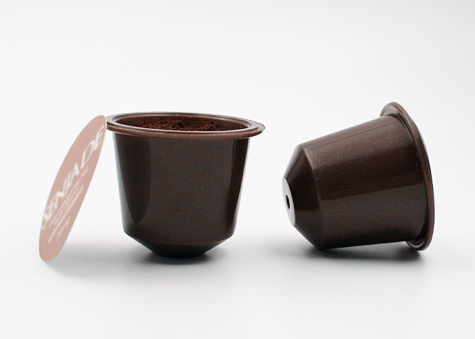 capsule di plastica del baccello del caffè istantaneo dell'arrosto di stile del Cannikin 7g in imballaggio su ordinazione di colore 2