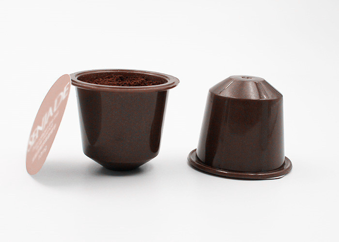 capsule di plastica del baccello del caffè istantaneo dell'arrosto di stile del Cannikin 7g in imballaggio su ordinazione di colore 1