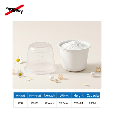 qualità  Beauty Mixing Bowl Cosmetic Tools Individually Packaged Mask Powder Mixing Bowl Comes with Scale Fabbrica