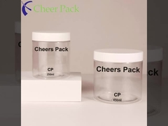 Popolari barattoli di plastica PET trasparenti di qualità alimentare con LIDS a vite