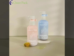 300 ml Flip Top Cap HDPE Plastic Shampoo Babycare Pink Bottle Lotion Pump per imballaggi cosmetici