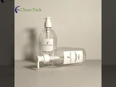 Luxury PET Plastic 300ml Pump Bottles Bianco Trasparente Nero per Shampoo Conditioner Lozione Faciale