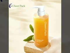 Moda di lusso Bottiglia PET ovale personalizzata da 400 ml confezionata per olio per la rimozione del trucco