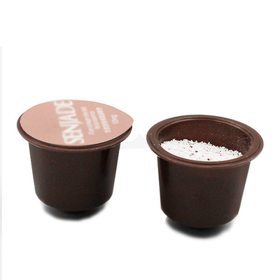 capsule di plastica del baccello del caffè istantaneo dell'arrosto di stile del Cannikin 7g in imballaggio su ordinazione di colore