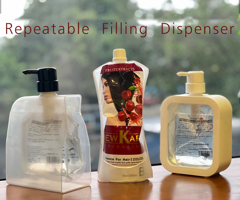 Dispensatore di disinfettante per mani liquido ripetibile Dispensatore di sapone trasparente Dispensatore di lavastoviglie Shampoo Lozione Bottiglia Bottiglia vuota Casa