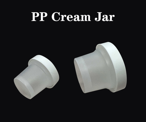 Materiale PP PCR 50ml 100ml 200ml Bottine a bocca larga per cosmetici gelatina, mousse cake e gelato