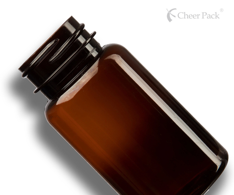 6.75 oz 200 ml Amber Verde scuro Poliestere Prodotto sanitario Imballaggio di plastica Tappo di bottiglia 38mm 38-400