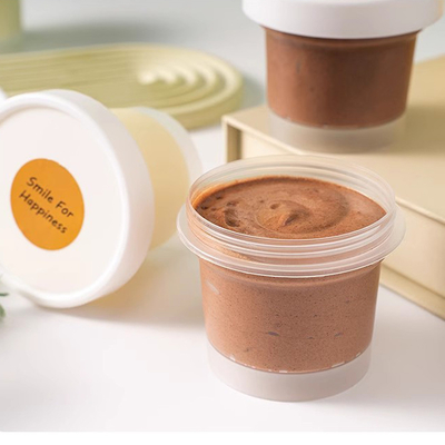 100 ml 200 ml tè verde avocado gelato mousse tazza crema ghiacciata neve erba fango film lattine