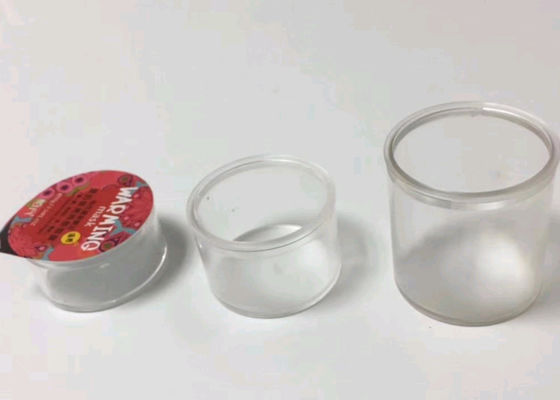 Mini diametro rotondo trasparente dei recipienti di plastica 49mm per l'imballaggio del cioccolato in polvere