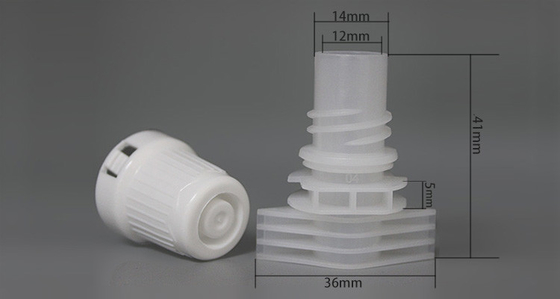 12 mm Plastic Spout Caps usato su imballaggi in sacchetto stand-up per l'imballaggio di alimenti e cosmetici