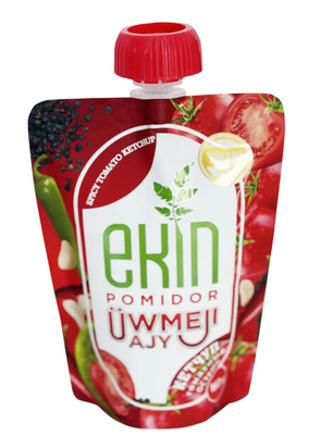 Bottega di qualità alimentare 150ml 250ml Salsa piccante Ketchup Liquido Imballaggio Fusso di aspirazione Doypack Fusso di aspirazione