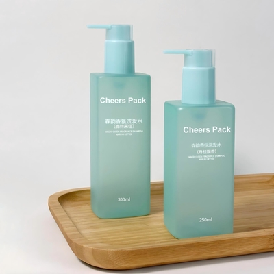 Bottiglie cosmetiche PET per shampoo, lavaggio del corpo con pompa