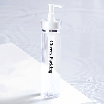 Bottiglie cosmetiche in PET da 140 ml per lozione, olio essenziale con pompa
