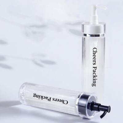 Bottiglie cosmetiche in PET da 140 ml per lozione, olio essenziale con pompa