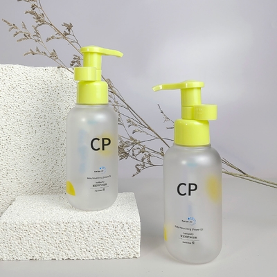 Bottiglia di shampoo a fondo rotondo Imballaggio Pressa Bottiglia di olio da bagno Bottiglia di plastica per lavaggio e gel per doccia