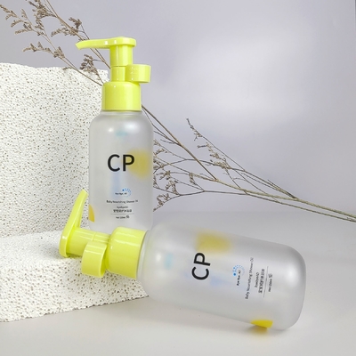 Bottiglia di shampoo a fondo rotondo Imballaggio Pressa Bottiglia di olio da bagno Bottiglia di plastica per lavaggio e gel per doccia