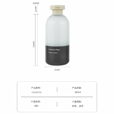 Shampoo a colori personalizzato Bottiglia PET 200ml 300ml 500ml Bottiglia da spremere Shampoo