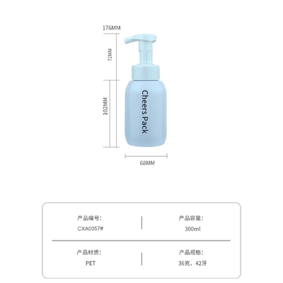 Ingrosso 200ml 300ml 400ml 500ml Cosmetico PET Spumante Pulizzatore Faciale Pompa di schiuma Dispensatore di Sapone Bottiglia