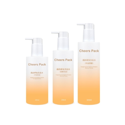250 ml Fashion PET colorato shampoo da bagno con pompa impermeabile Dispenser per condizionatore capelli