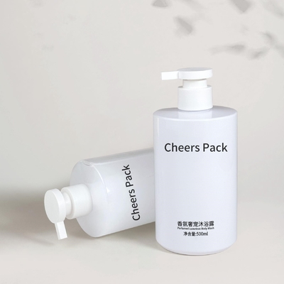 Logo personalizzato Cosmetici Imballaggio Bottiglie di lozione 210ml 350ml 500ml Imballaggio per la cura della pelle Bottiglie di lozione