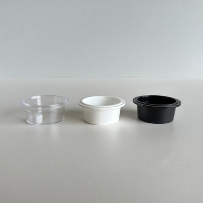 Coppe di plastica in PP da 20 ml con coperchio per lozione di crema cosmetica di 54 mm di diametro