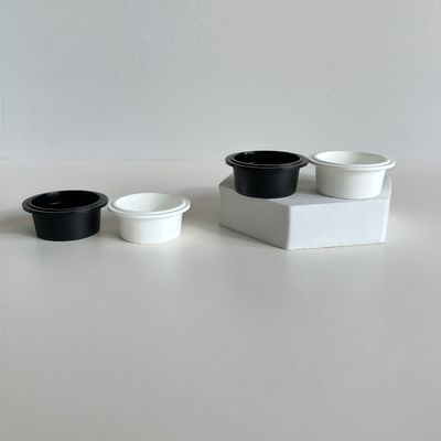 Coppe di plastica in PP da 20 ml con coperchio per lozione di crema cosmetica di 54 mm di diametro