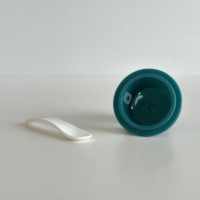 10ml Tazze in plastica PP con logo personalizzato per creme cosmetiche con coperchio in lamina di alluminio