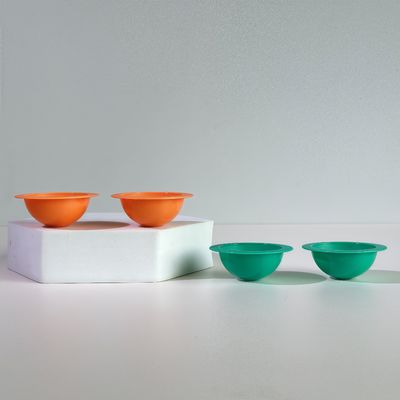 10 ml di tazza di gelatina per cosmetici PP emisferica