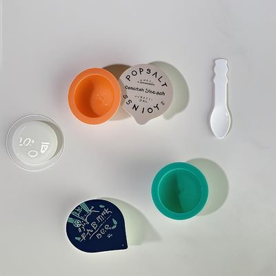 10 ml di tazza di gelatina per cosmetici PP emisferica