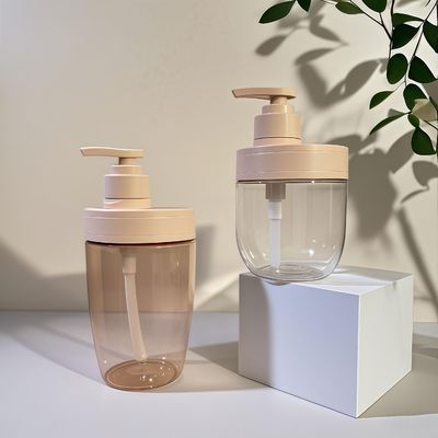 Bottiglia cosmetica in plastica PET da 400 ml a 500 ml con pompa di pressione per shampoo e lozioni di oli essenziali