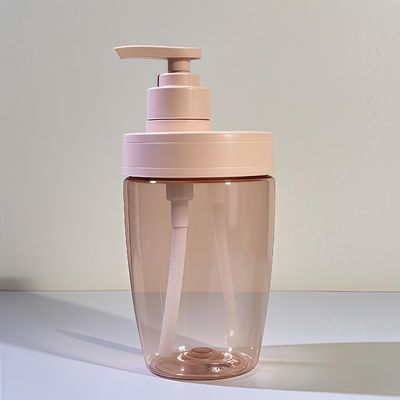 Bottiglia cosmetica in plastica PET da 400 ml a 500 ml con pompa di pressione per shampoo e lozioni di oli essenziali
