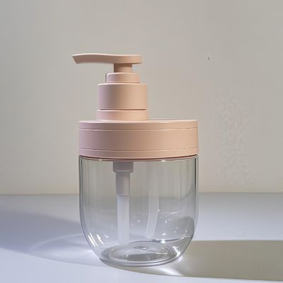 Bottiglia cosmetica in plastica PET da 400 ml a 500 ml con pompa di pressione per shampoo e lozioni di oli essenziali