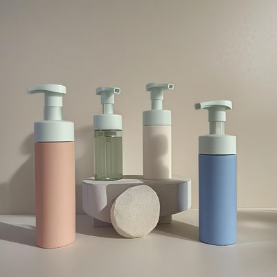 100 ml 120 ml 160 ml Bottiglia plastica per cosmetici Bottiglia PET per lozione shampoo Lavatorio corpo con pompa di pressione e colore personalizzato