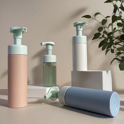 100 ml 120 ml 160 ml Bottiglia plastica per cosmetici Bottiglia PET per lozione shampoo Lavatorio corpo con pompa di pressione e colore personalizzato