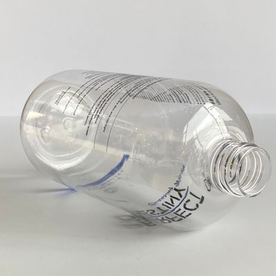 Bottiglia di lozione in cilindro di plastica in PET stampata su misura con tappo a piega per shampoo e lavaggio del corpo