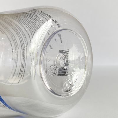 Bottiglia di lozione in cilindro di plastica in PET stampata su misura con tappo a piega per shampoo e lavaggio del corpo