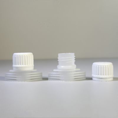 Tappo a vite in plastica PE da 16 mm, portatile e resistente, con coperchi a beccuccio ribaltabili, bordo sicuro per alimenti per bevande, imballaggio flessibile