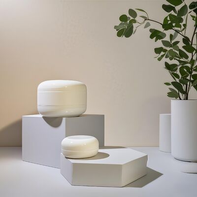 20 ml 40 ml Bottiglie di plastica piatte e rotonde di crema cosmetica per prodotti a base di lozione