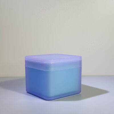 100 fogli di cotone per skincare in barattoli di plastica con liner in PP rimovibile, grado alimentare per marchi cosmetici/OEM