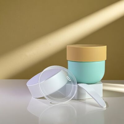 Barattolo in plastica PP per uso alimentare con tappo a vite ed etichetta stampata UV per creme cosmetiche per viso e corpo da 150-500 ml (Cheer Pack)