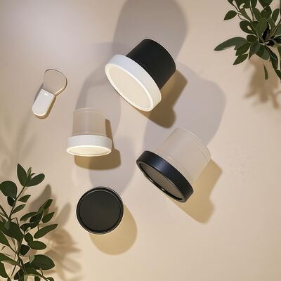 Contenitore in plastica PP per uso alimentare da 50-120 ml con base in PET per crema cosmetica, lozione per il corpo, snack, caramelle, biscotti, gelatina, latte