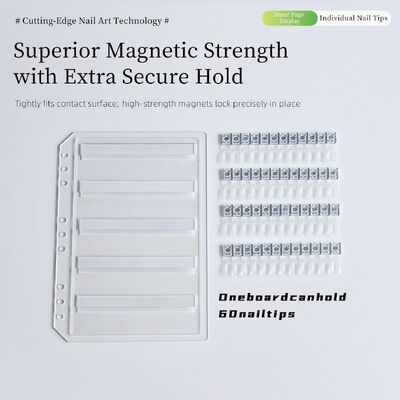 Displayboard di unghie magnetico acrilico smontabile con 120/180/240 colori Gradiente libro a colori Strumento di plastica per suggerimenti di gel per unghie