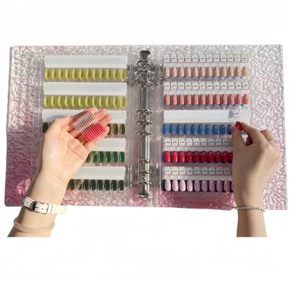 Displayboard di unghie magnetico acrilico smontabile con 120/180/240 colori Gradiente libro a colori Strumento di plastica per suggerimenti di gel per unghie