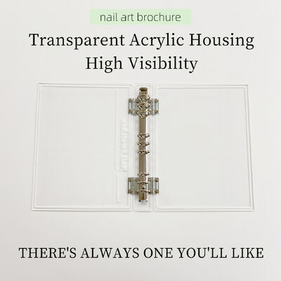 Displayboard per l'arte delle unghie trasparente e magnetica acrilica rimovibile 120/180/240 Colori Libro Strumento di plastica per punte delle unghie in gel